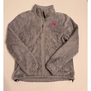 The North Face Women's Osito Fleece Full Zip Jacket Gray/Pink Size M